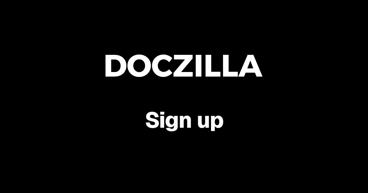 Sign up Doczilla